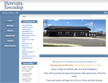 Tablet Screenshot of henriettatownship.org